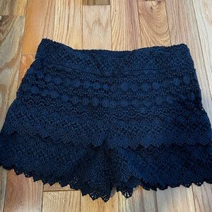 NWOT Loft Navy Lace Riviera Shorts